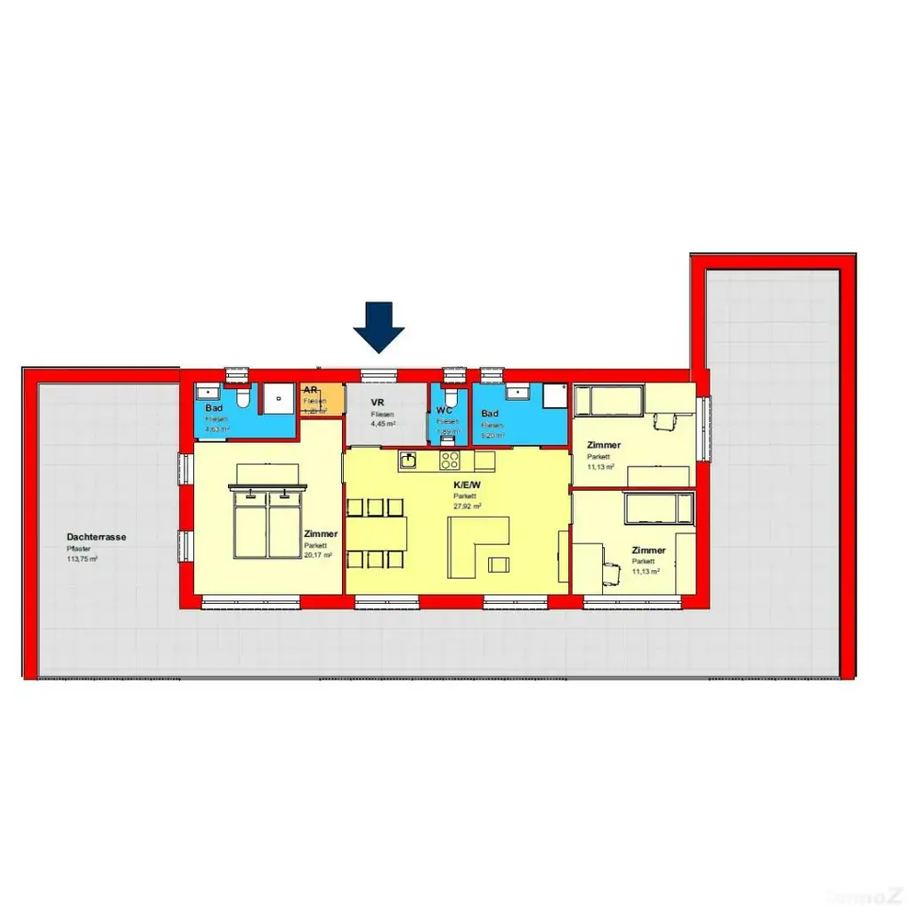 Neubau Wohlfühloase in Graz-Wetzelsdorf - Traumhaftes Penthouse mit großer Dachterrasse ab Nov./Dez. 2026 zu verkaufen!