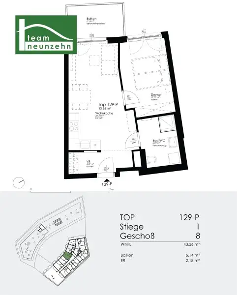 Lichtdurchflutete 2-Zimmer Wohnung in 1220 Wien - ab 01.12.2025 verfügbar!