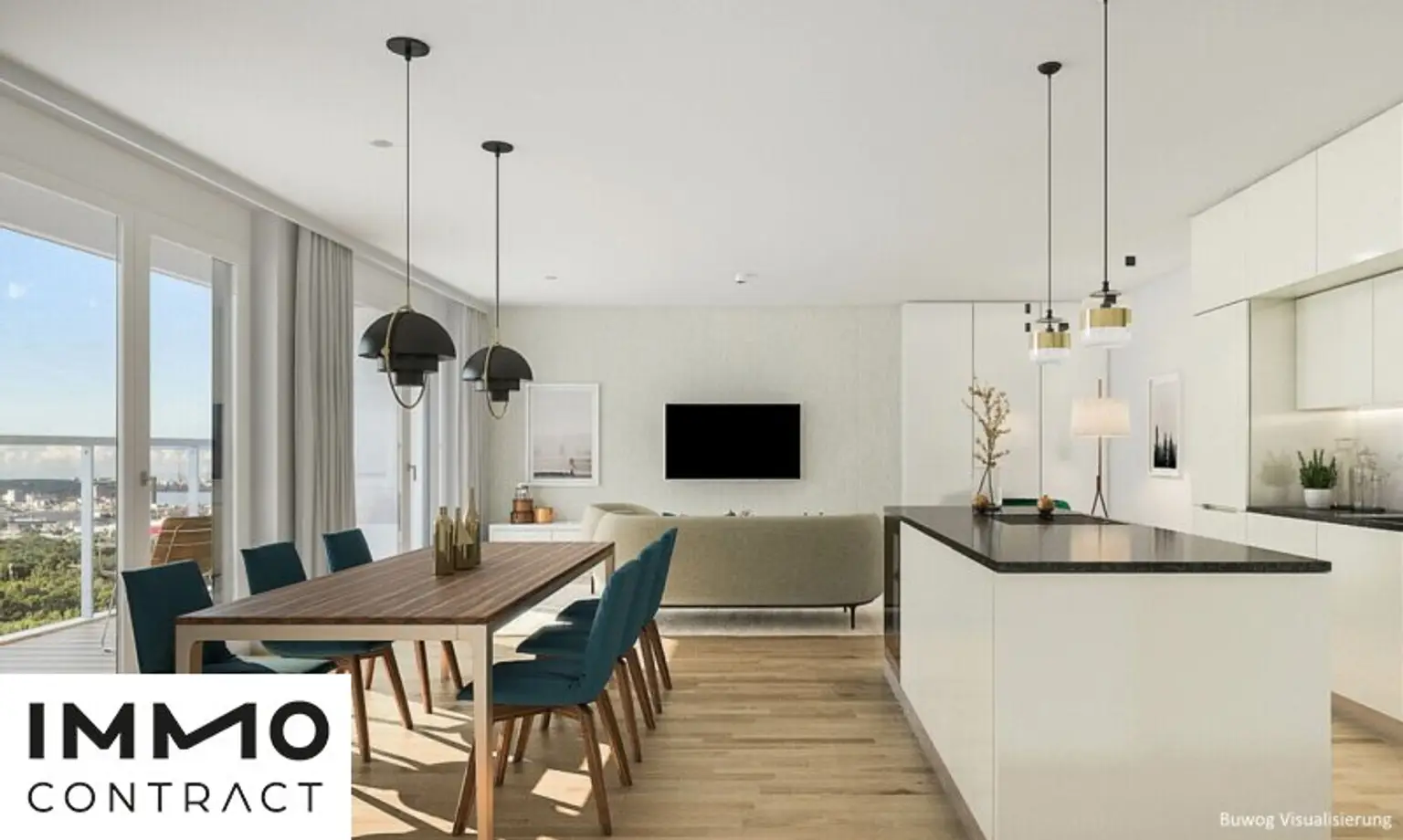 Wohnesszimmer Visualisierung