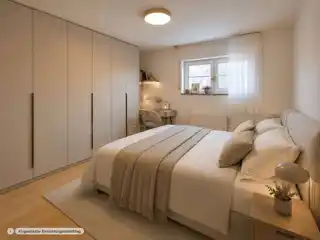Schlafzimmer mit Möblierungsvorschlag