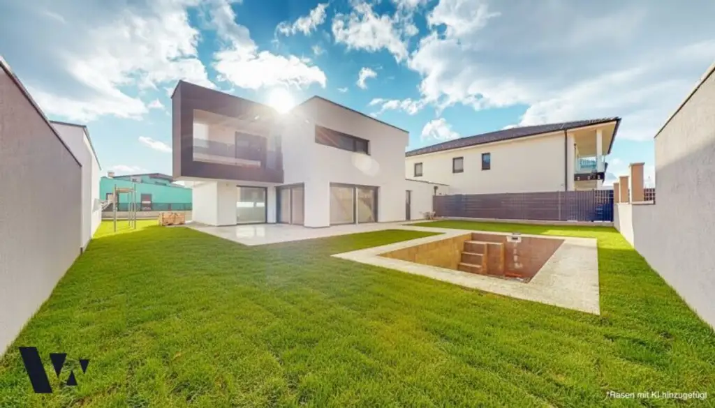 BELAGSFERTIGES DESIGNERHAUS MIT GARTEN & POOL IN STRASSHOF
