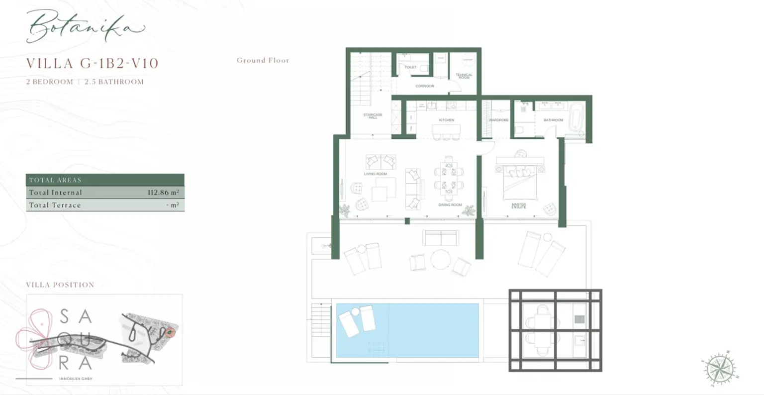 Stunning Villa  - •THE PEAKS - GOLF RESIDENCES - BOTANIKA 
Unit No. G-1B2-V10