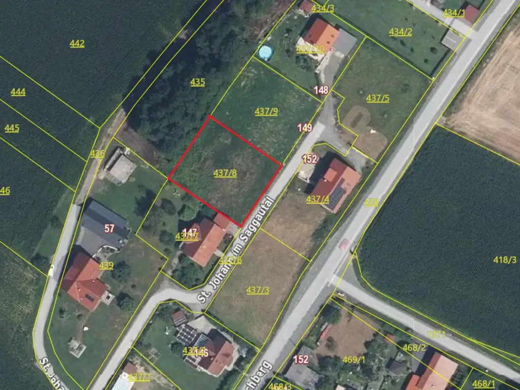 Grundstück im Saggautal: Sonnige Lage, Sackgassenzufahrt ,kein Bauzwang