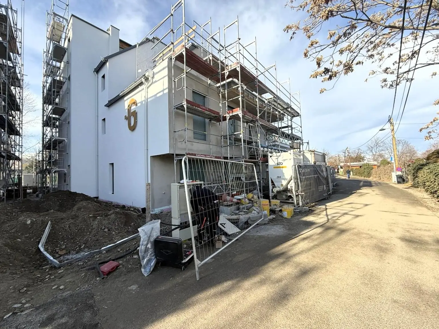 Wohnhaus im Bau