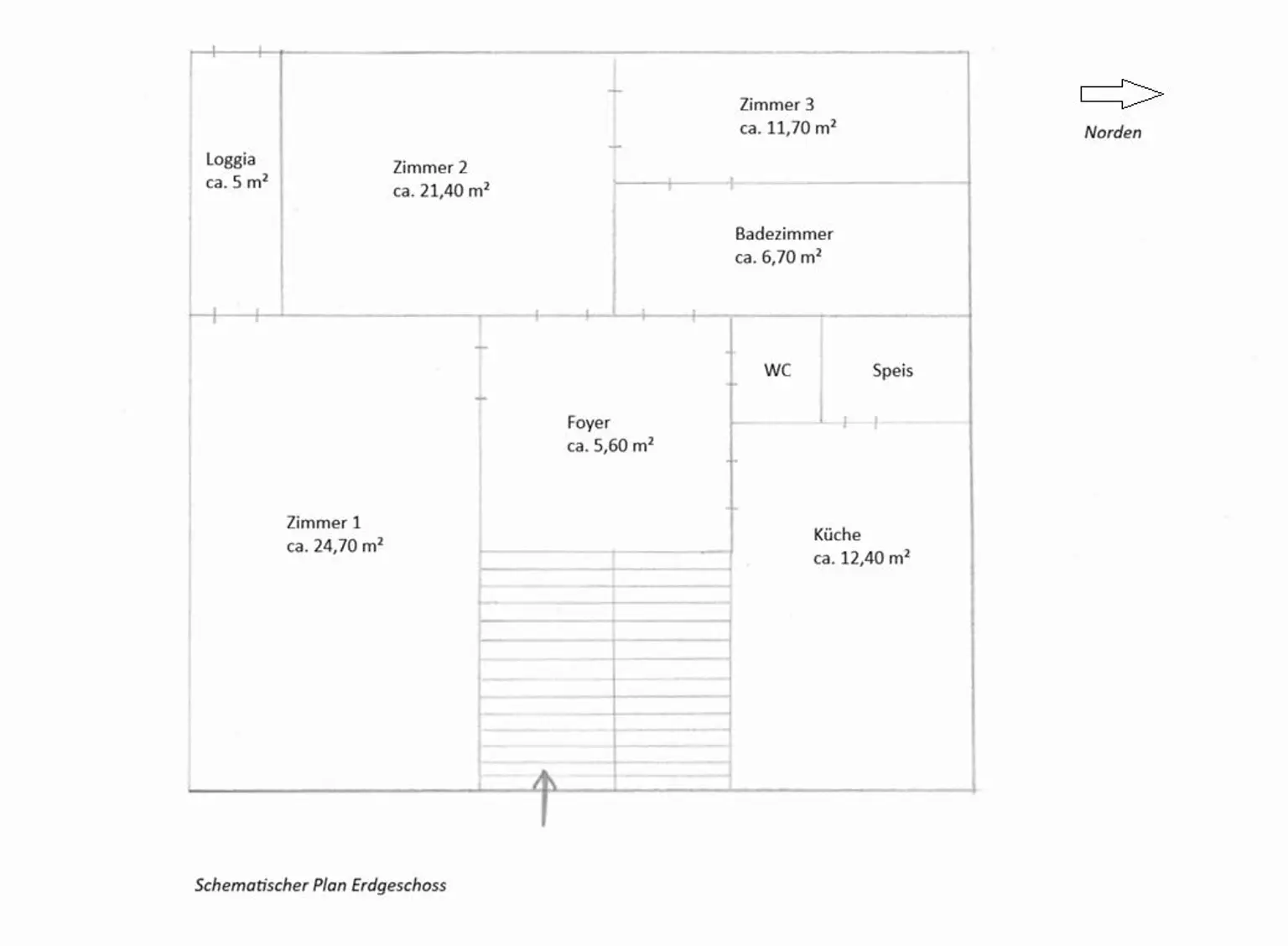 schematischer Plan Erdgeschoss
