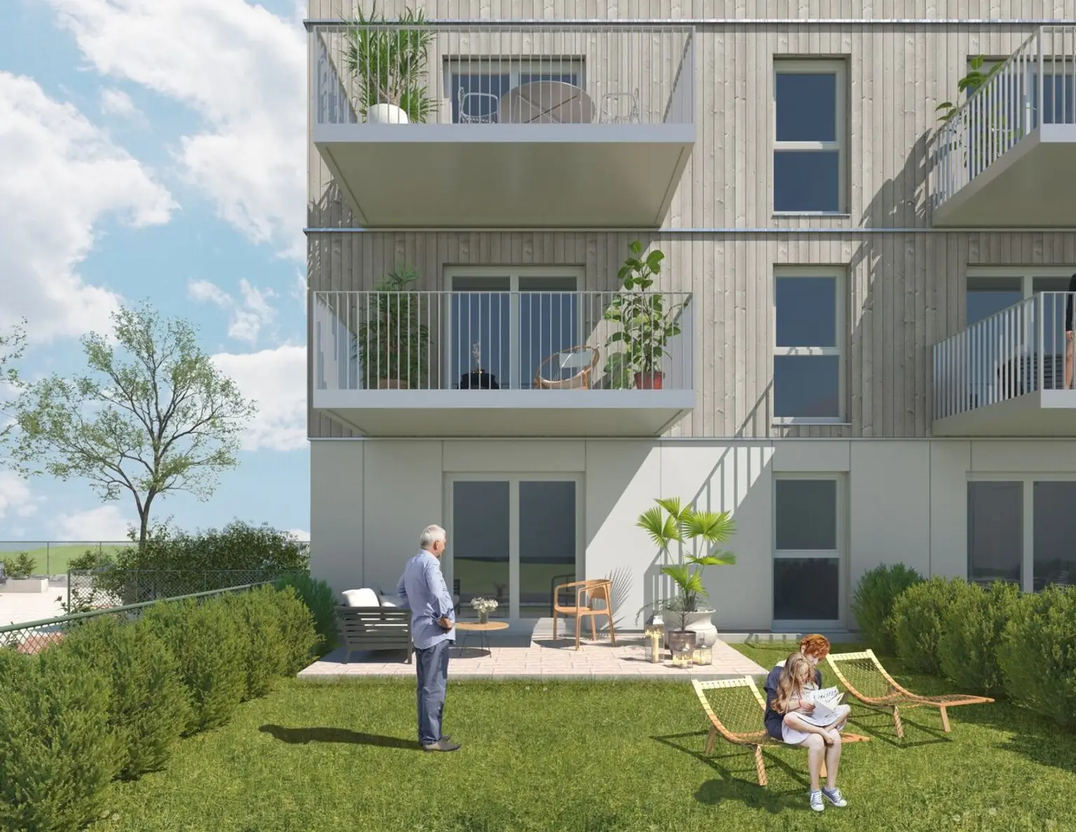 Neubauprojekt Holzblock in der Völkermarkterstraße in Klagenfurt - PROVISIONSFREI