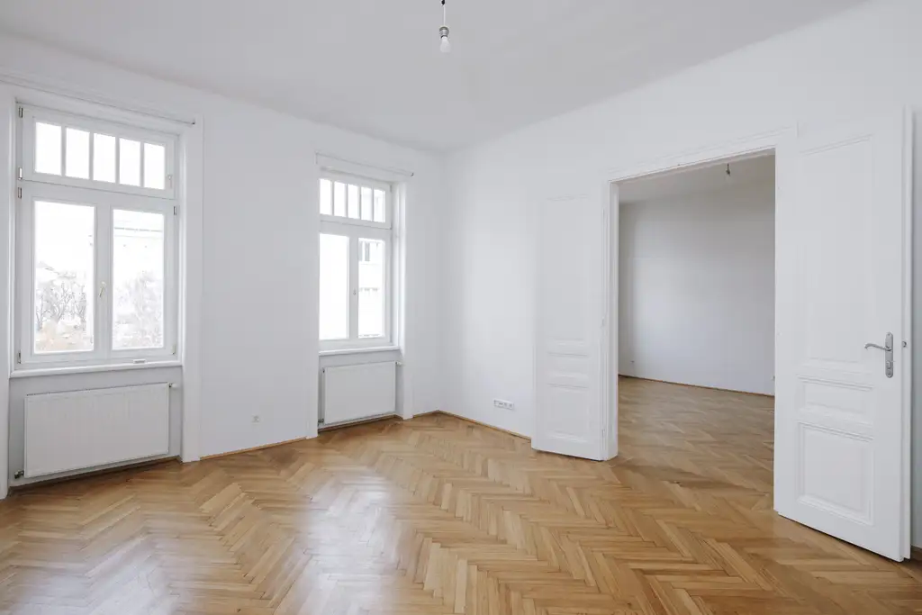 Sehr helle und gepflegte 2 Zimmer Altbauwohnung in sehr guter zenraler Lage von Döbling!