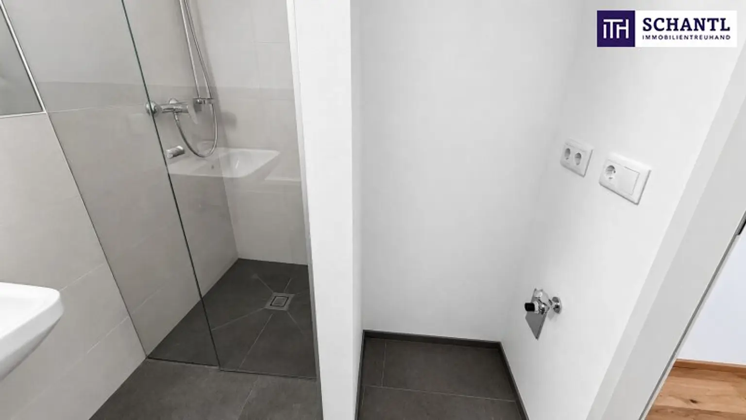 Badezimmer, Waschmaschinenanschluss