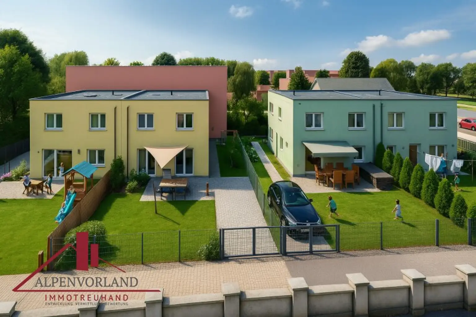 2542 Kottingbrunn!! 4 belagsfertige Doppelhaushälften in guter Lage.