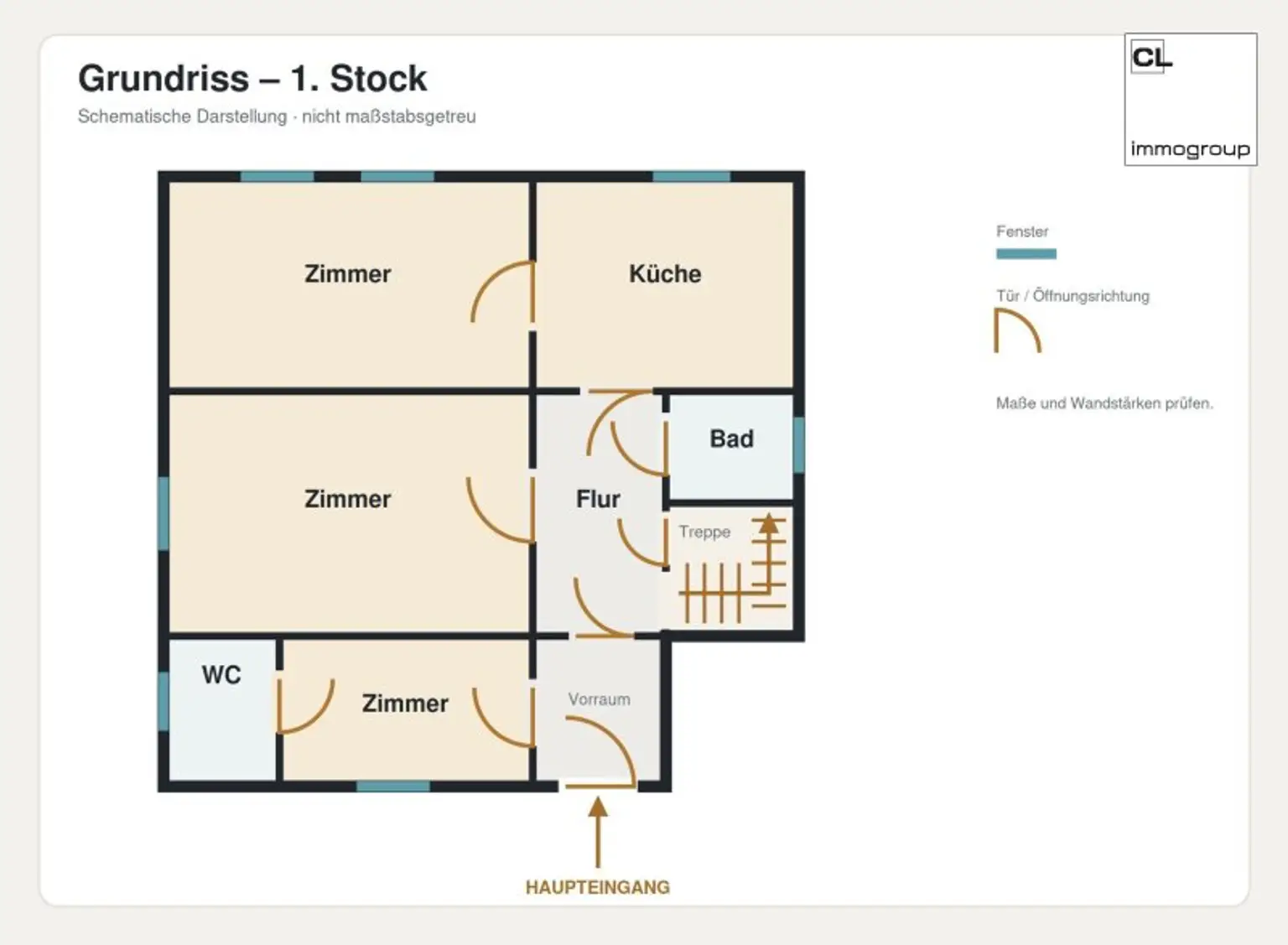 Grundriss 1. Stock