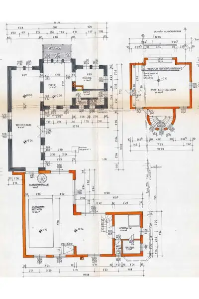 Grundriss Skizze Erdgeschoß