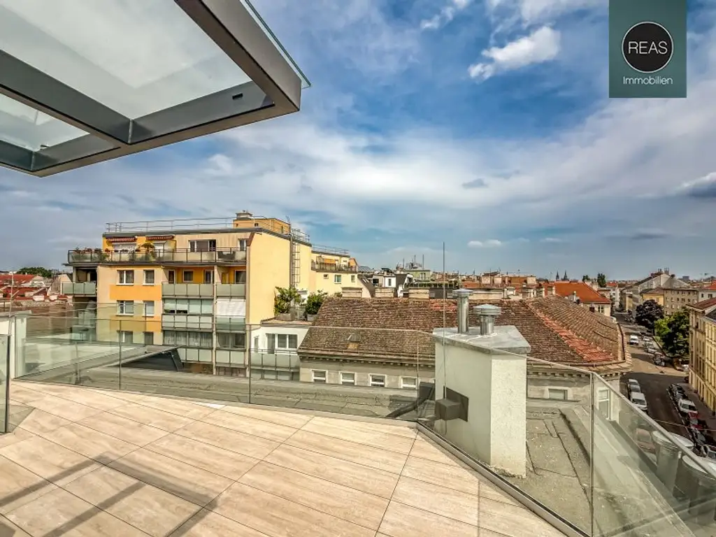 Erstbezug: Atemberaubendes Dachgeschoss - Apartment (klimatisiert) mit 3 Terrassen und hochwertiger Ausstattung im trendigen Ottakring!