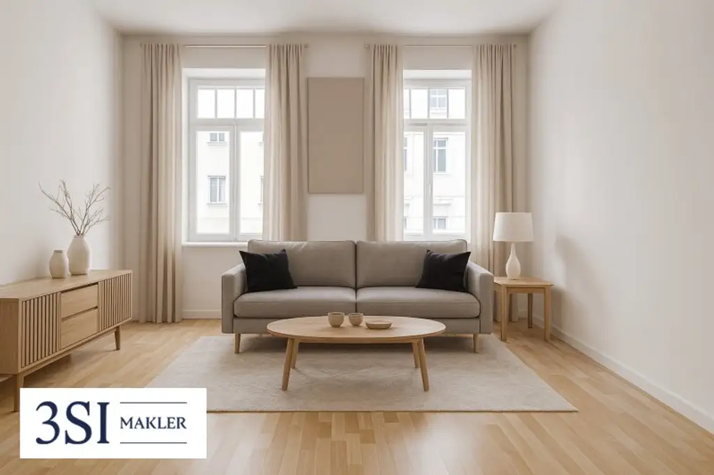 Lichtdurchflutete 2-Zimmer-Altbauwohnung - mit Blick in den begrünten Innenhof - im Herzen des 12. Bezirks