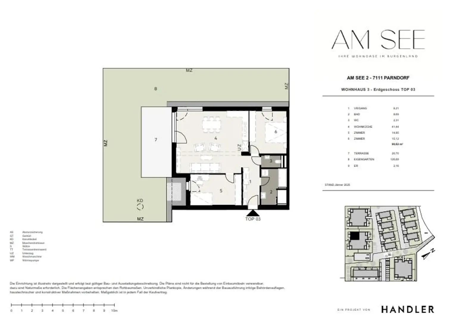 Natürlich wohnen – Erdgeschosswohnung mit 126 m² Eigengarten