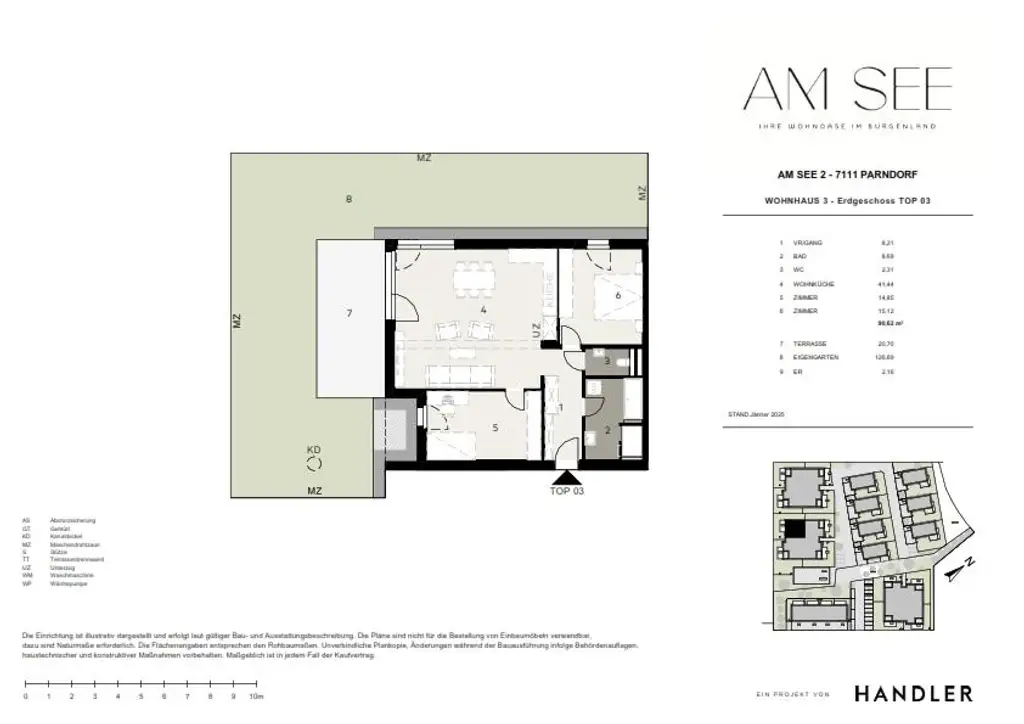 Natürlich wohnen – Erdgeschosswohnung mit 126 m² Eigengarten