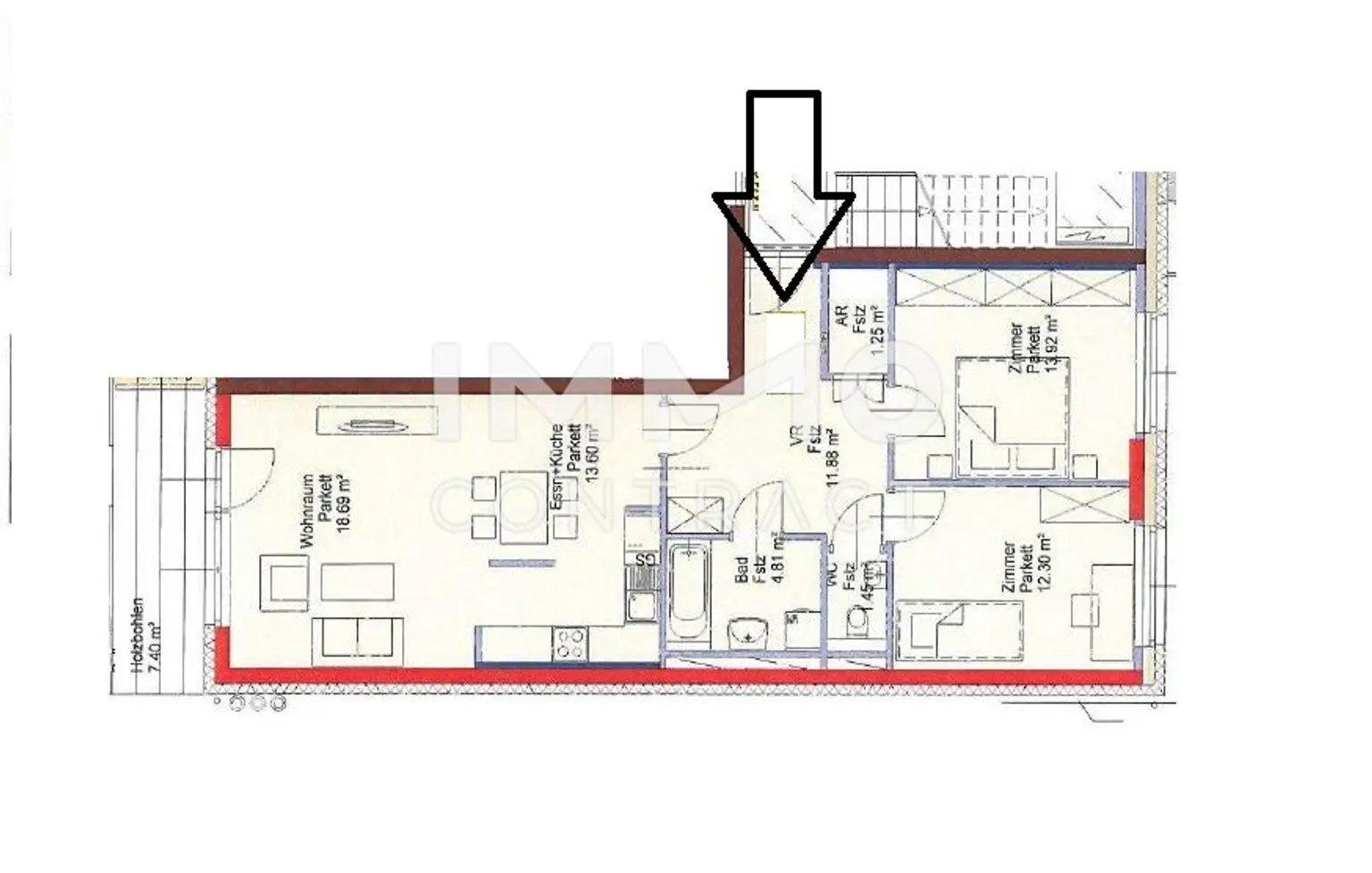 Geförderte 3 Zimmer Wohnung mit Eigengarten - Graz/Straßgang - Olga-Rudel-Zeynek-Gasse 7