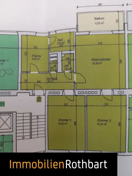 Wohnung mit Balkon in zentraler Lage von Bruck an der Mur