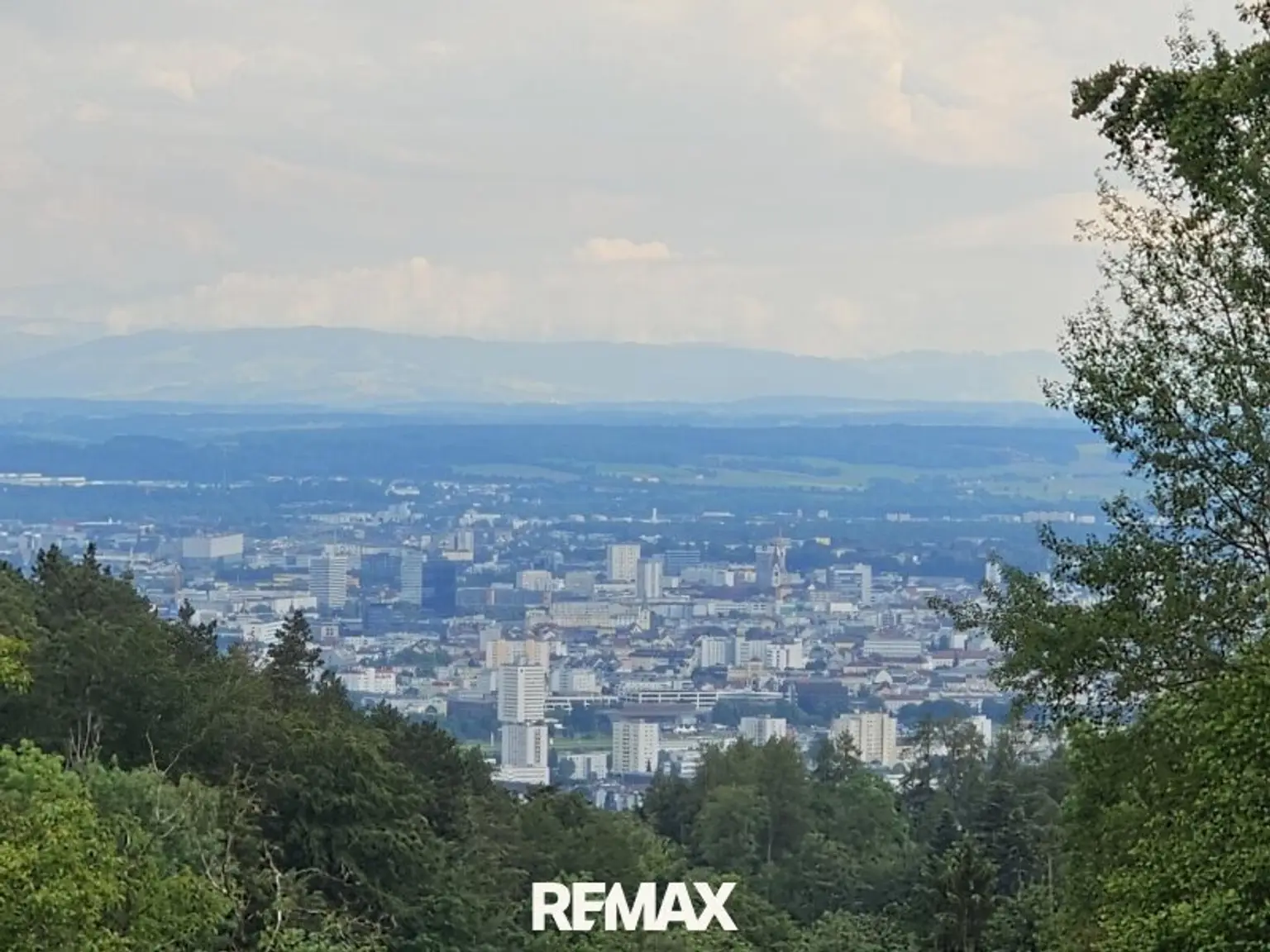mit Blick auf Linz