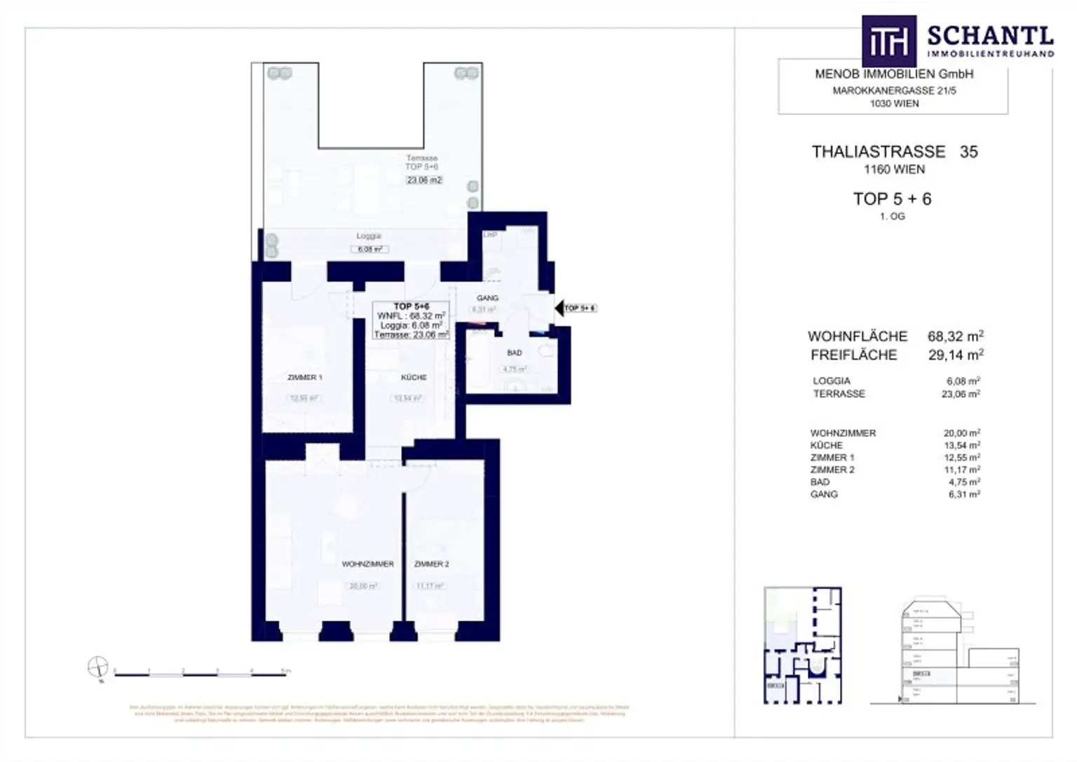 ***Altbau trifft Dachgarten – Stilvolle 3-Zimmer-Wohnung mit großer Terrasse  – hochwertiger Sanierung + Klimaanlage & Luftwärmepumpe***