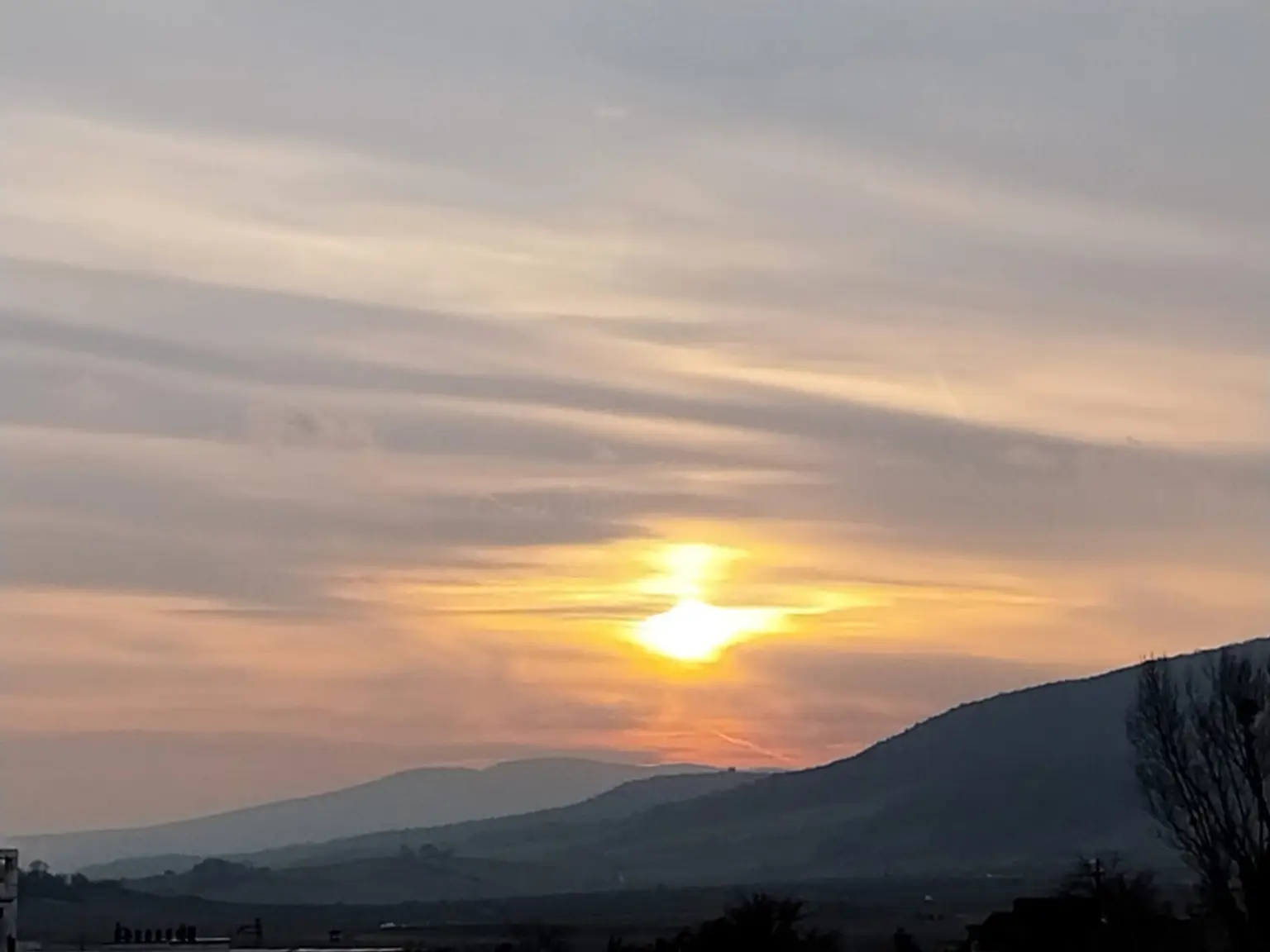 Blick vom Balkon zum
