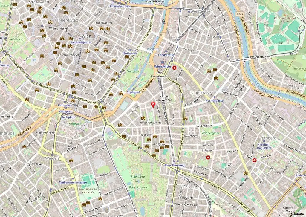 3., Wunderschöne 2-Zimmer-Wohnung im gefragten Botschaftsviertel!
