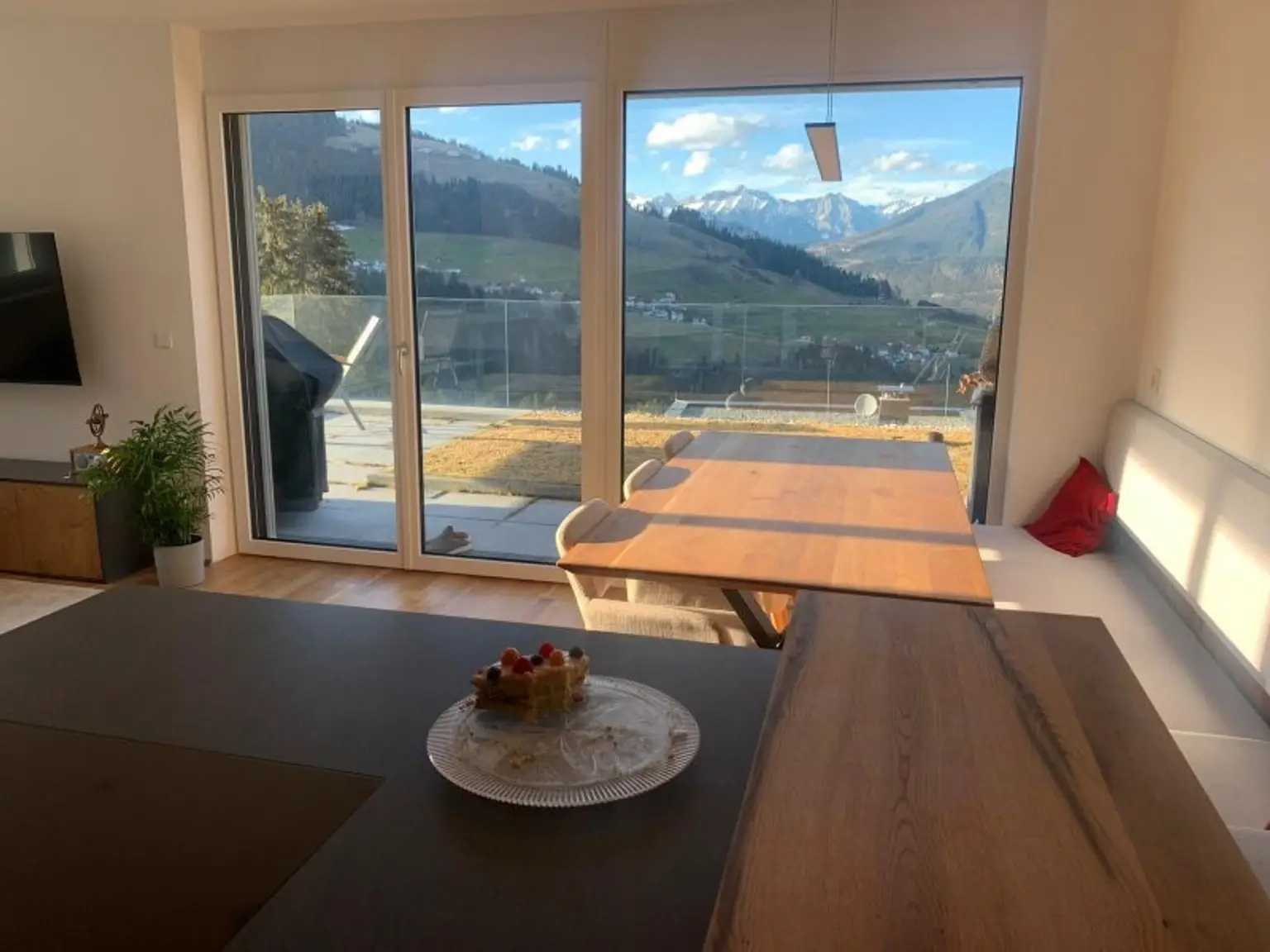 Blick auf die Terrace