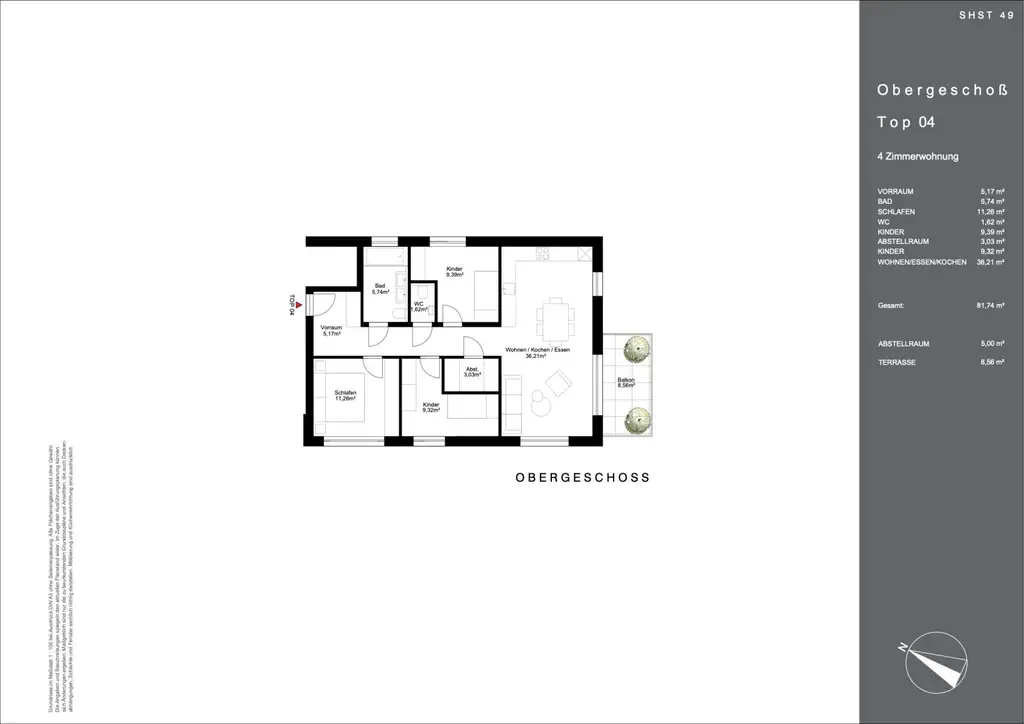 RAUMWUNDER: 5 Zimmer Neubauwohnung mit Balkon
