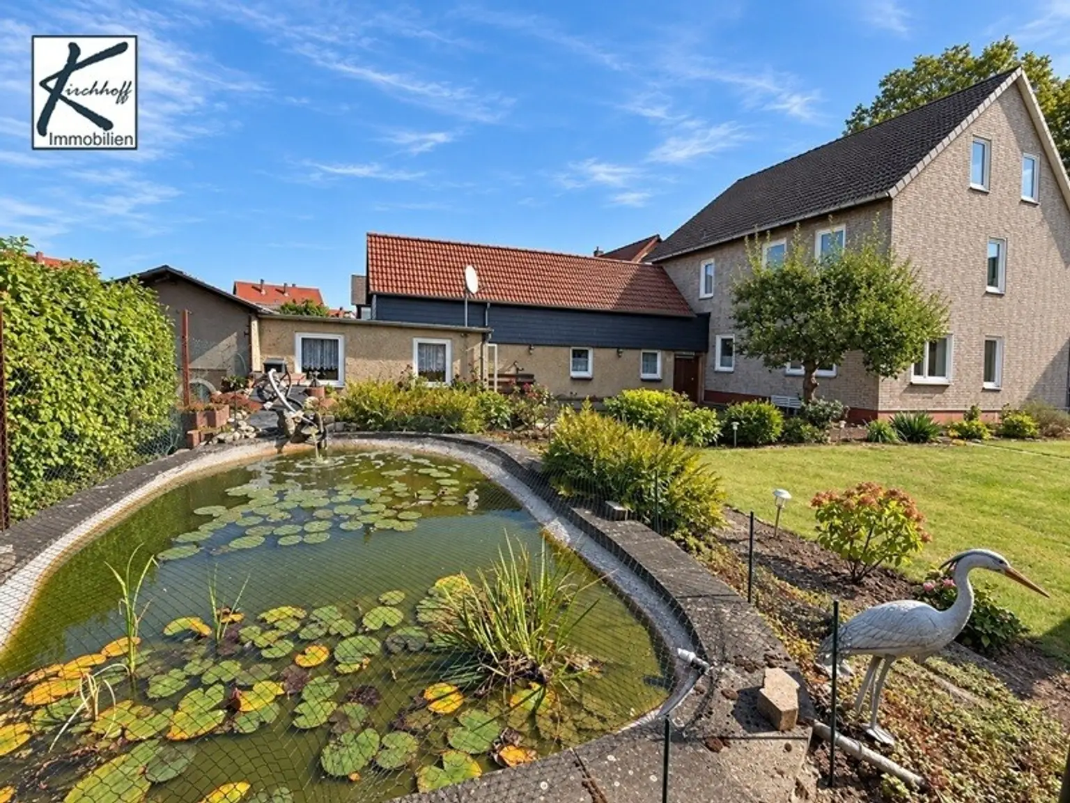 Teich, Garten, Haus - Kopie