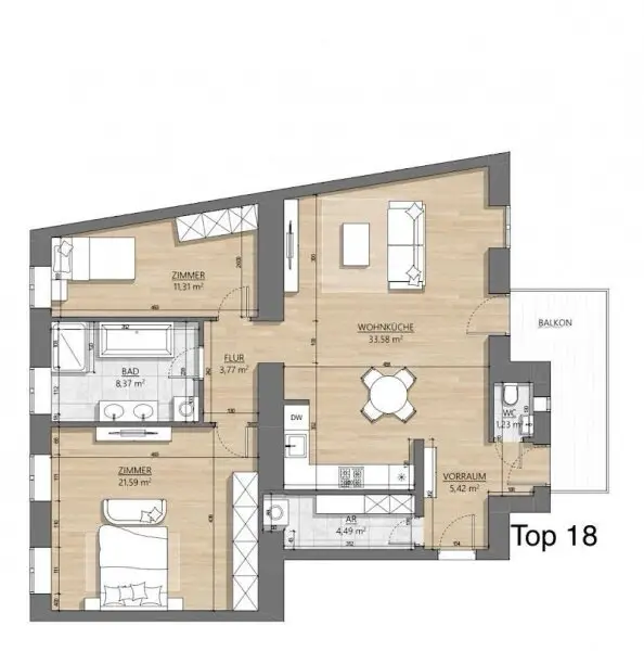ROOF TOP WÄHRING! - TOLLE INVESTMENTMÖGLICHKEIT IM HERZEN DES 18. BEZIRKS!