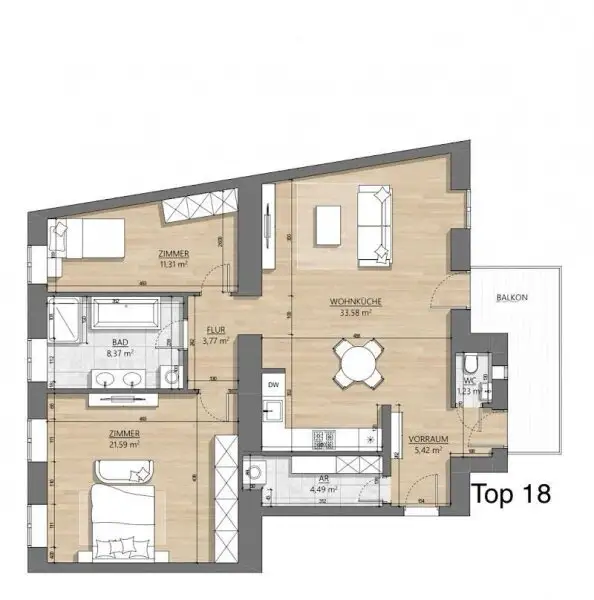 ROOF TOP WÄHRING! - TOLLE INVESTMENTMÖGLICHKEIT IM HERZEN DES 18. BEZIRKS!