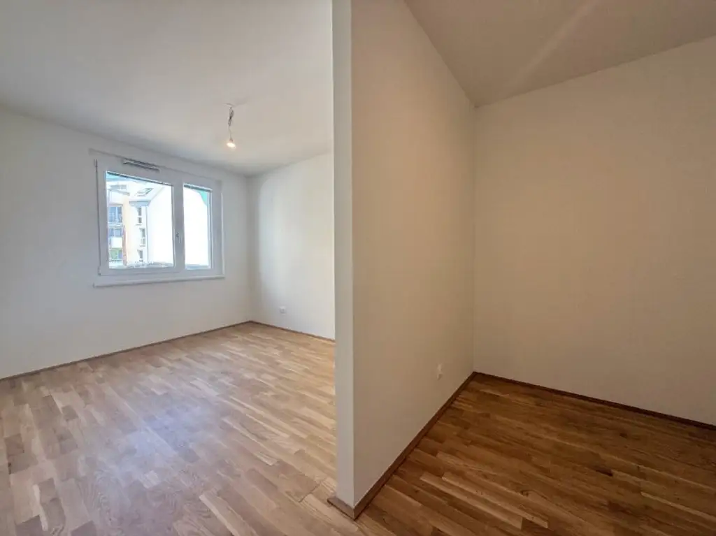 Erstbezug - 2 Zimmerwohnung I Nähe Donau I ca. 5,5m²  Balkon I hochwertige Küche I Tiefgarage I Fußbodenheizung I