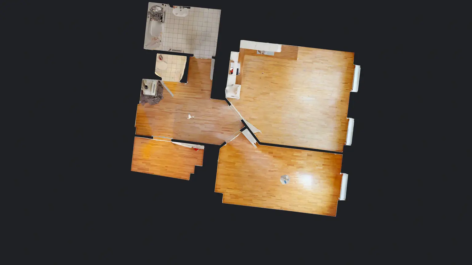 Gemütliche 2-Zimmer-Wohnung (zentral begehbar)