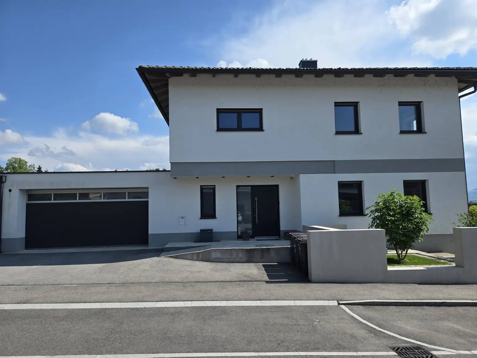 Step-free access to the house and double garage