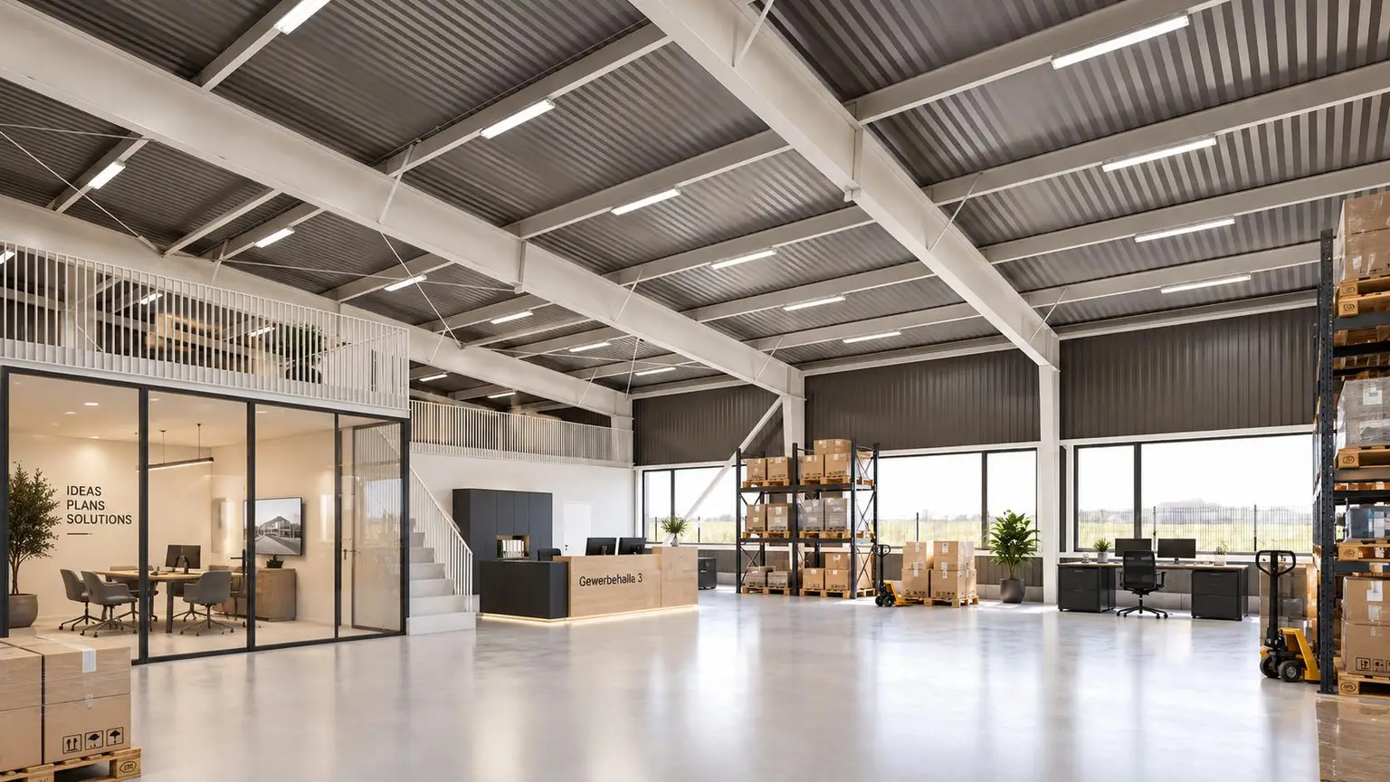 Büro & Lager Visualisierung
