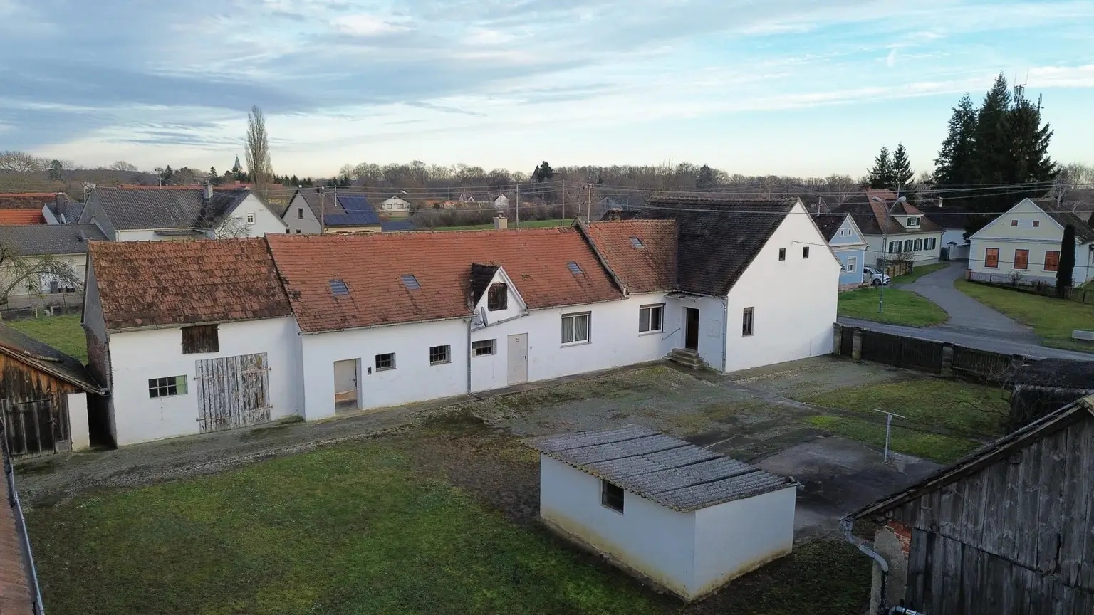 Drohenansicht Innenhof