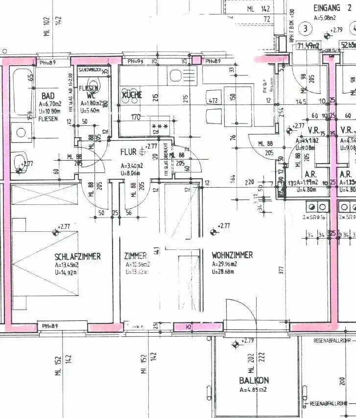 Sehr gut aufgeteilte 3-Zimmer Wohnung in Zentrumsnähe!