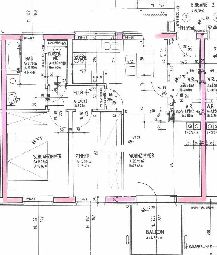 Sehr gut aufgeteilte 3-Zimmer Wohnung in Zentrumsnähe!