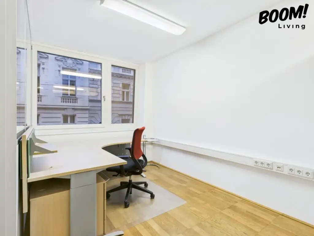 Neuwertiges Büro in 1070 Wien: 3 Zimmer, Parkett, Fußbodenheizung, Garage!