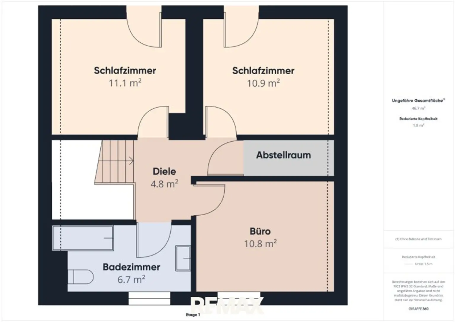 Skizze Dachgeschoss