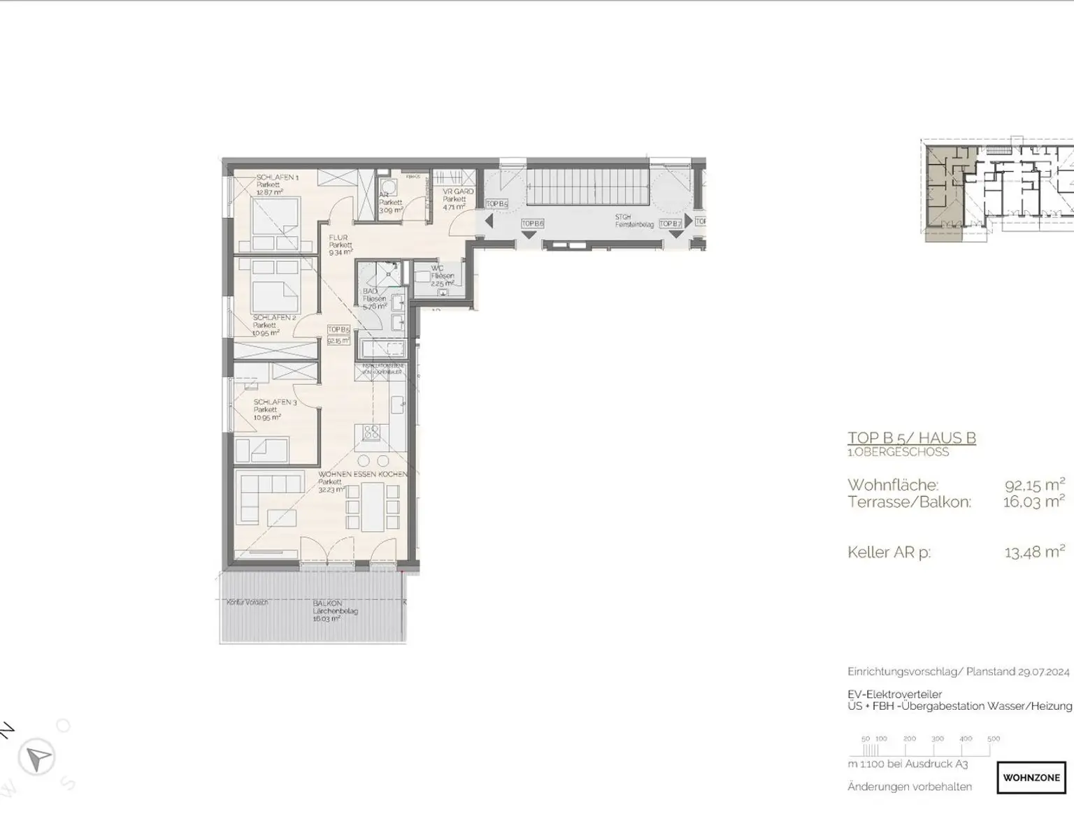Große Erstbezug-Wohnung mit Balkon und hochwertiger Ausstattung in Perwang am Grabensee
