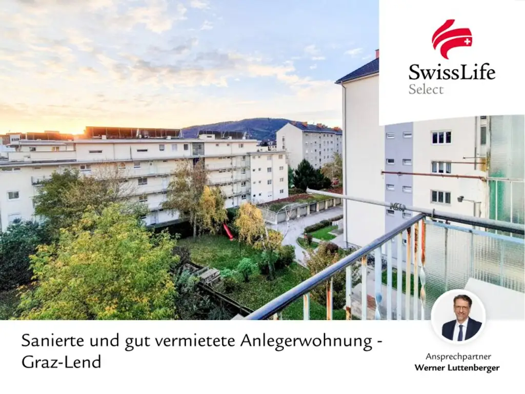 Sanierte und gut vermietete Anlegerwohnung - Graz-Lend