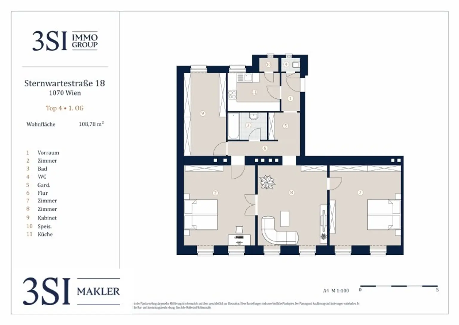 Individuelle 4-Zimmer-Wohnung nahe Sternwartepark – Voller Möglichkeiten