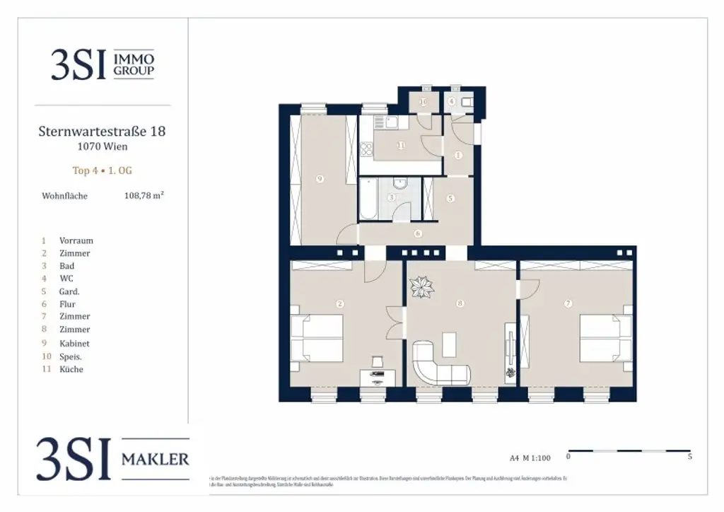 Individuelle 4-Zimmer-Wohnung nahe Sternwartepark – Voller Möglichkeiten