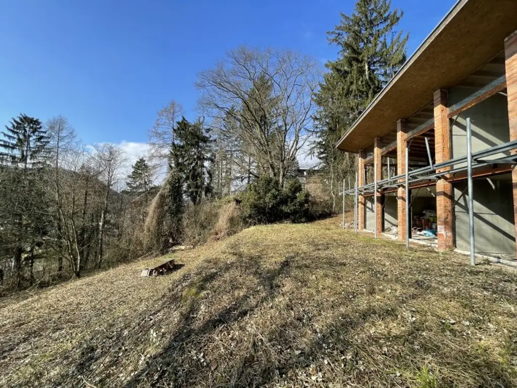 ZWEI DOPPELHAUSHÄLFTEN IM ROHBAU - PURKERSDORF mit großartigen FERNBLICK