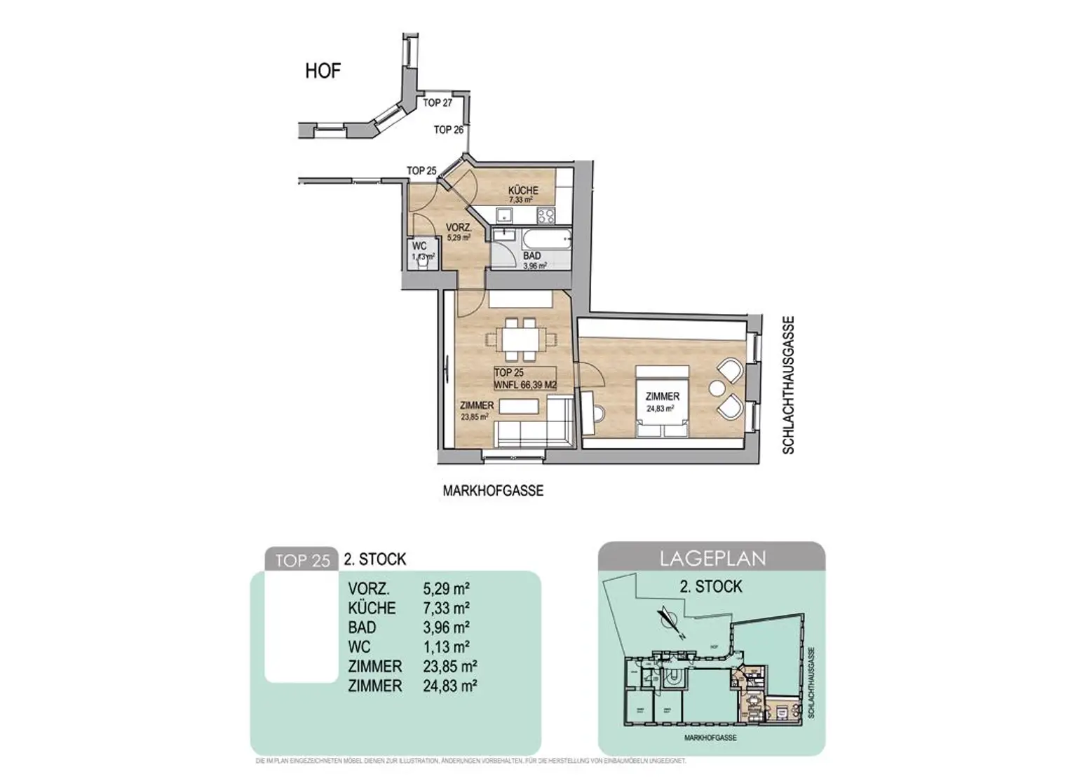 Charmante 2-Zimmer-Wohnung mit separater Küche und Altbauflair