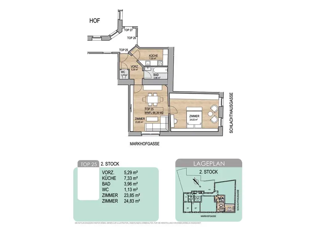 Charmante 2-Zimmer-Wohnung mit separater Küche und Altbauflair