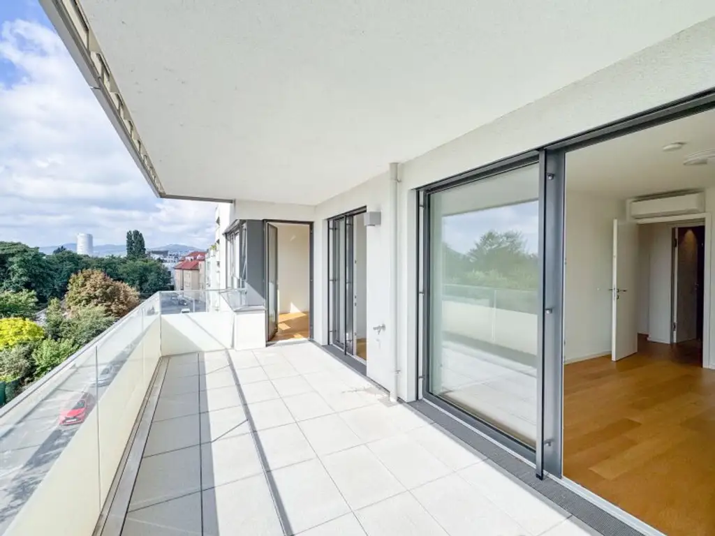 3-Zimmer-Wohnung mit Balkon & Blick auf die Alte Donau – Top-Zustand, klimatisiert, zentral begehbar!