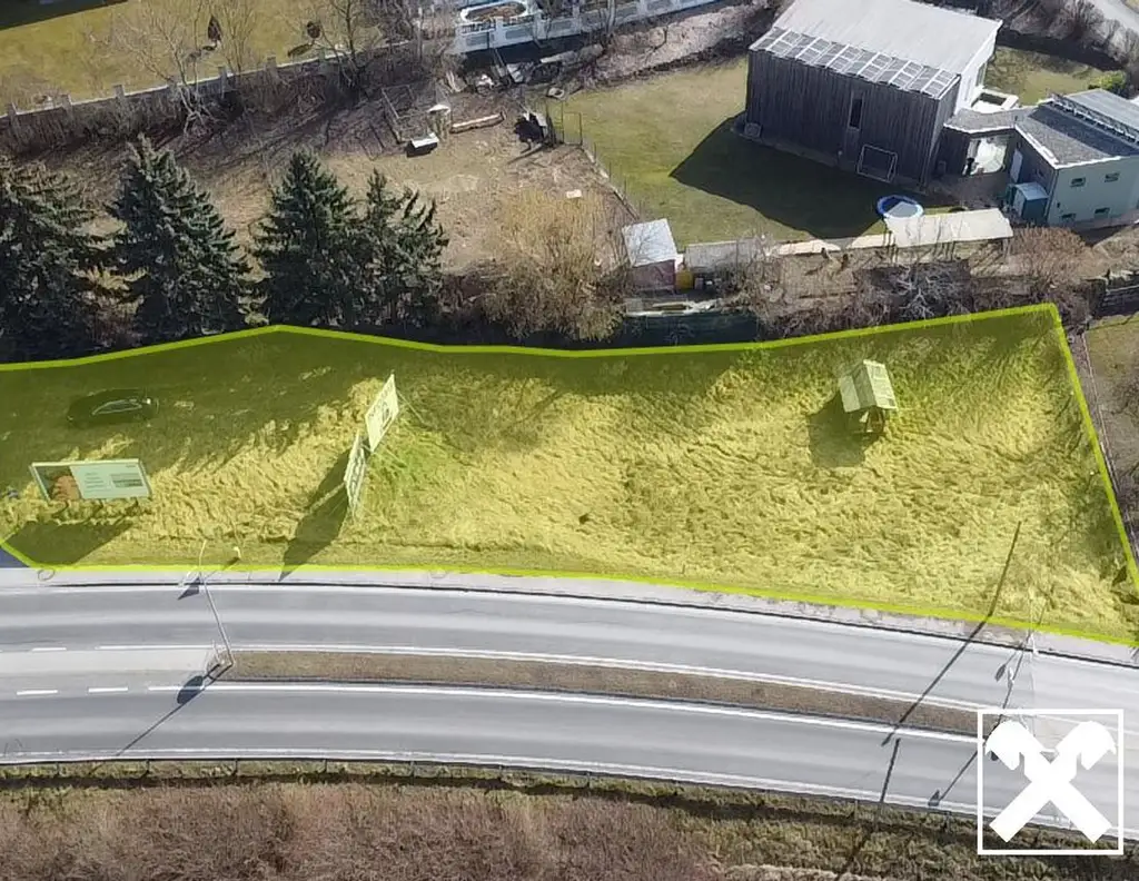 Baugrundstück in Top-Lage - 957 m² direkt an der B1 in Ornding!