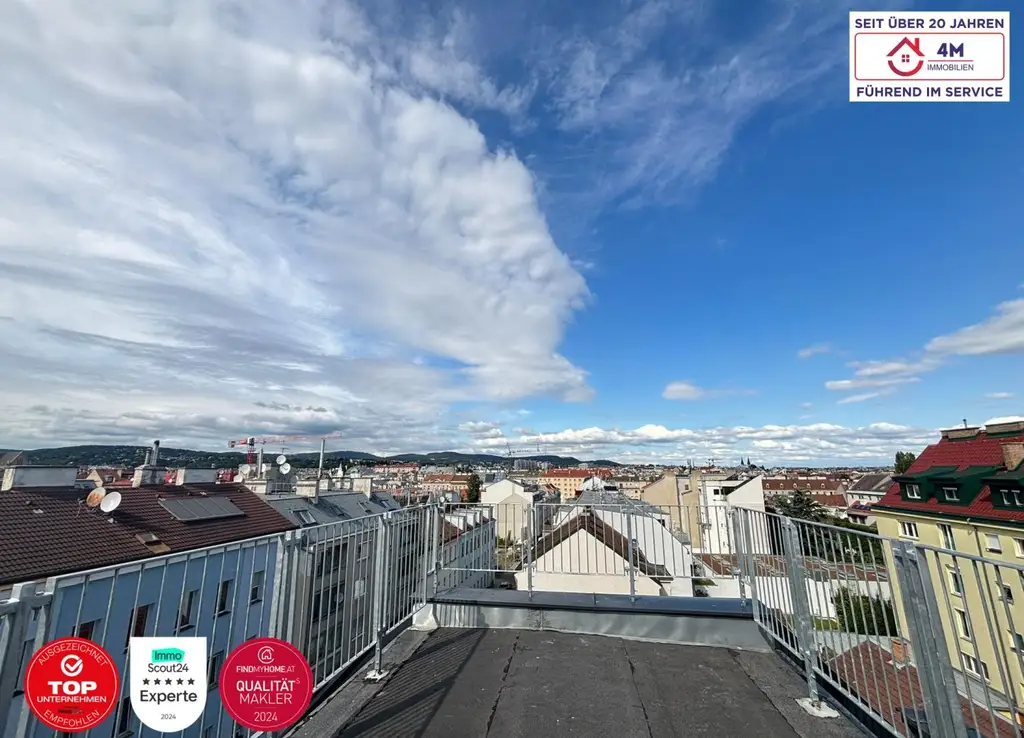 Eigenes exklusives Penthouse mit eigenem Liftzugang und privater 60m² 360° Dachterrasse - in 1170 Wien – Ihr neues Zuhause!