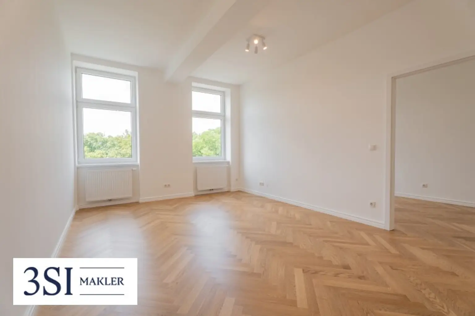 Elegante 3-Zimmer-Wohnung mit Parkblick – Erstbezug im revitalisierten Altbau